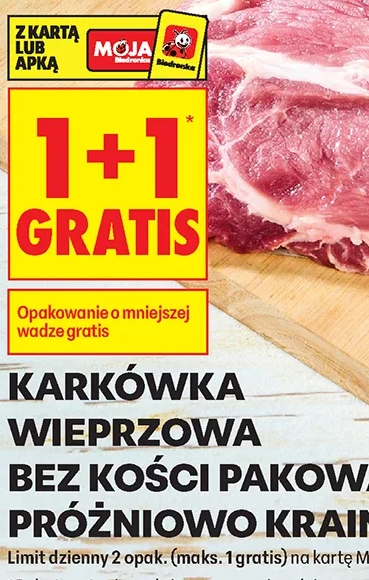 Karkówka wieprzowa bez kości pakowana próżniowo Kraina Mięs