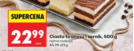 Ciasto tiramisu i sernik 500 g