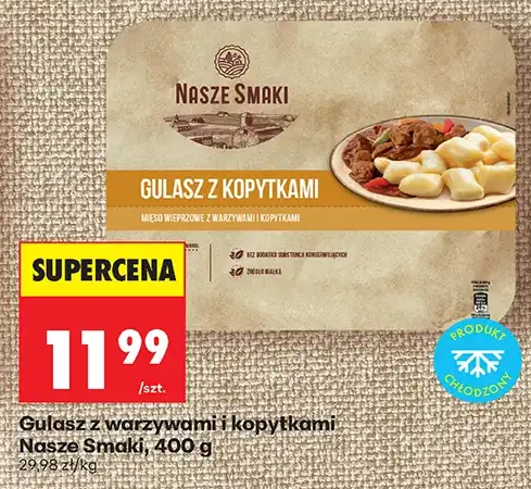 Nasze Smaki Gulasz z warzywami i kopytkami 400 g