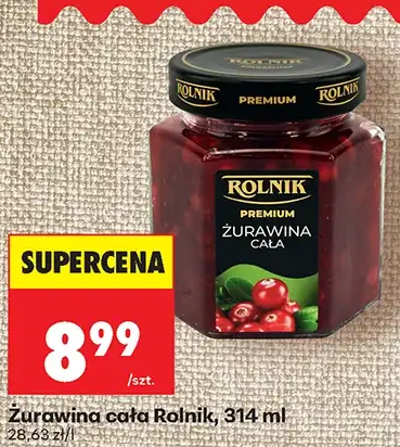 Rolnik Żurawina cała 314 ml