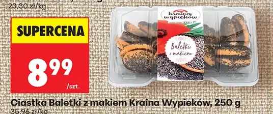 Ciastko Baletki z makiem Kraina Wypieków 250 g