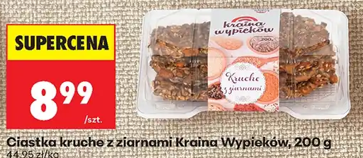 Ciastka kruche z ziarnami Kraina Wypieków 200 g