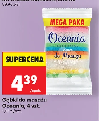 Oceania Gąbki do masażu 4 szt.
