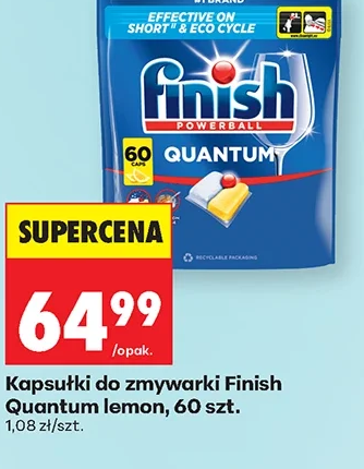 Finish Kapsułki do zmywarki Quantum lemon 60 szt.