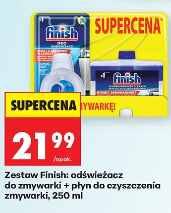 Finish Zestaw: odświeżacz do zmywarki + płyn do czyszczenia zmywarki 250 ml
