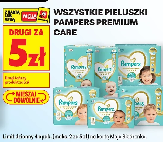 Wszystkie pieluszki Pampers Premium Care
