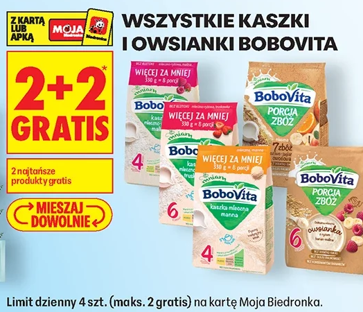 Wszystkie kaszki i owsianki Bobovita
