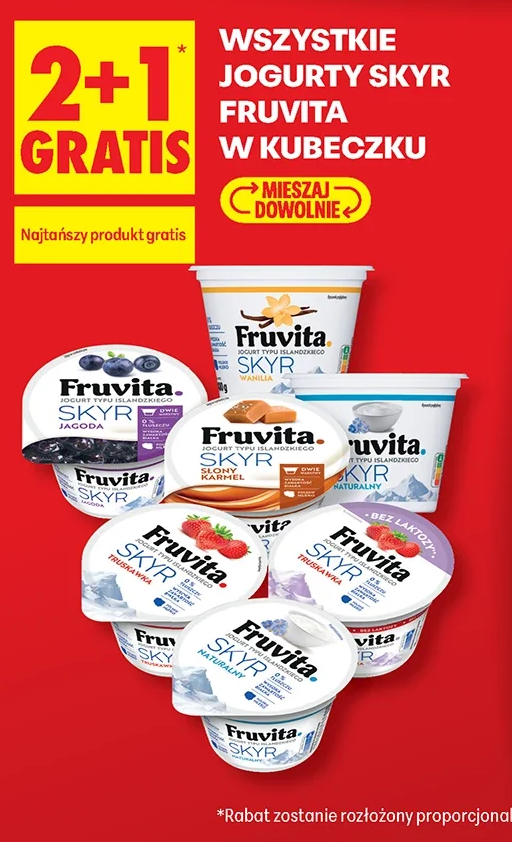 Wszystkie jogurty SKYR Fruvita w kubeczku