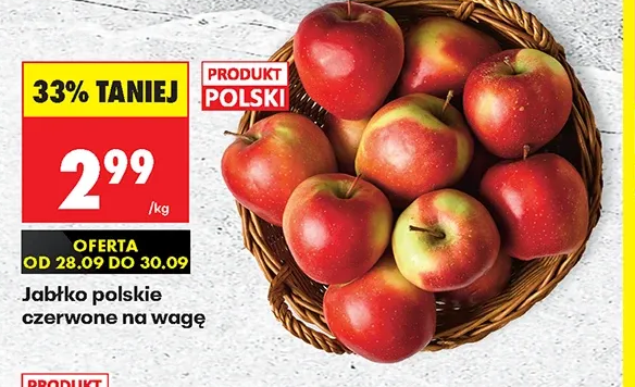 Jabłko polskie czerwone na wagę 1 kg