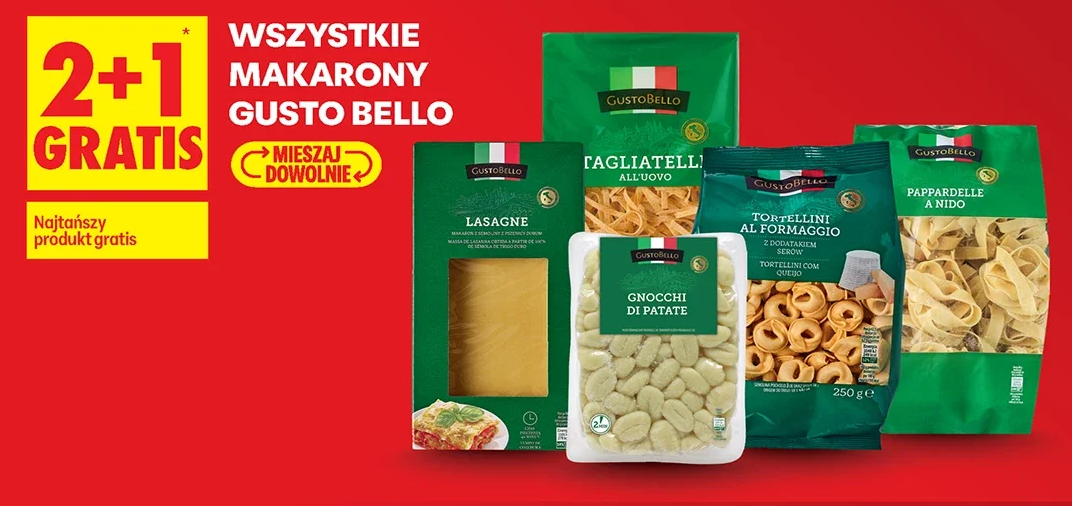 Wszystkie makarony Gusto Bello