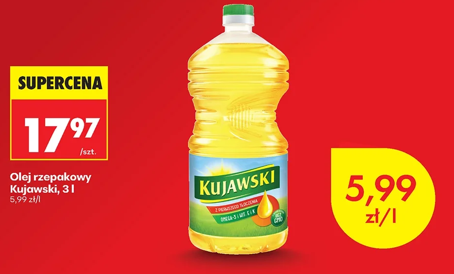 Kujawski Olej rzepakowy 3 l