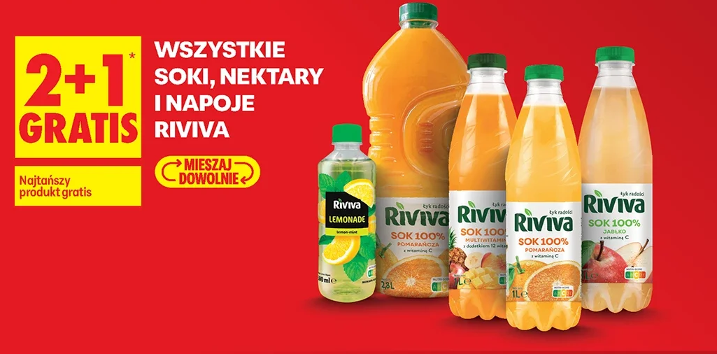 Wszystkie soki, nektary i napoje Riviva