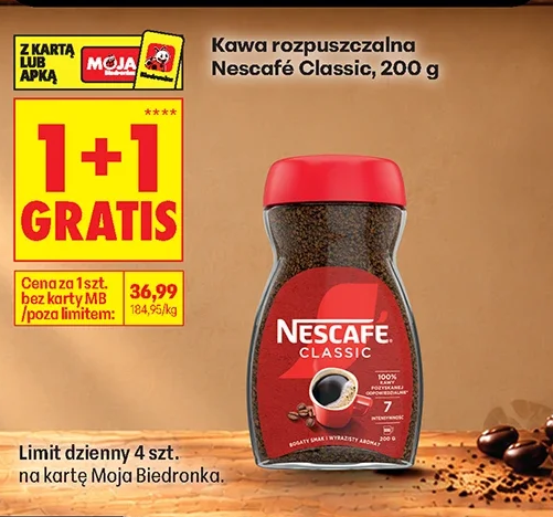 Nescafé Kawa rozpuszczalna Classic 200 g