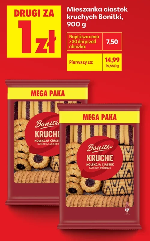 Bonitki Mieszanka ciastek kruchych 900 g