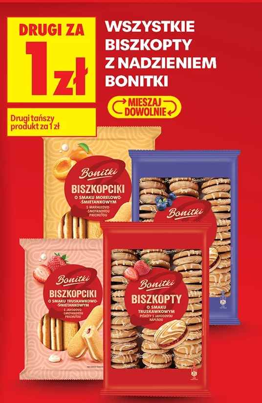 Wszystkie biszkopty z nadzieniem Bonitki