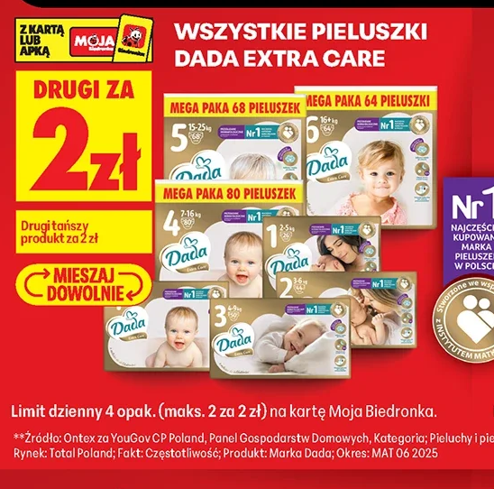 Wszystkie pieluszki Dada Extra Care