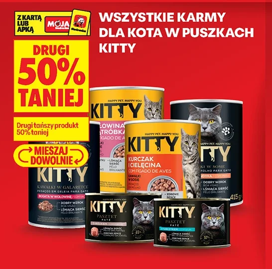 Wszystkie karmy dla kota w puszkach Kitty