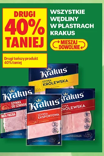 Wszystkie wędliny w plastrach Krakus