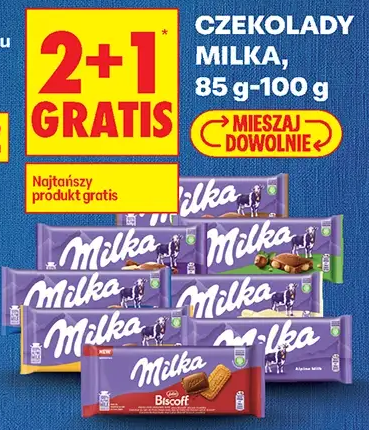 Czekolady Milka, 85 g–100 g