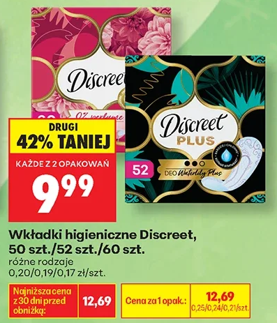 Discreet Wkładki higieniczne 50 szt.