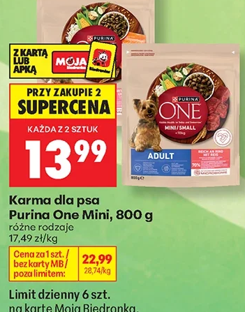 Purina One Karma dla psa Mini 800 g