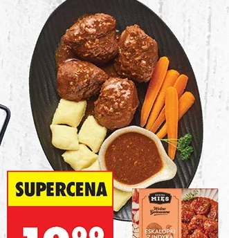 Kraina Mięs Eskalopki z indyka z sosem pieczeniowym Wolno gotowane 400 g
