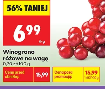 Winogrono różowe na wagę 1 kg
