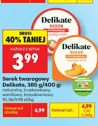Delikate Serek twarogowy 385 g
