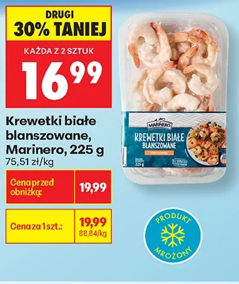 Marinero Krewetki białe blanszowane 225 g