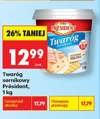 Président Twaróg sernikowy 1 kg