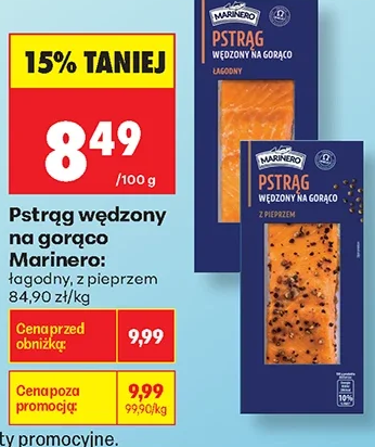 Marinero Pstrąg wędzony na gorąco 1 kg