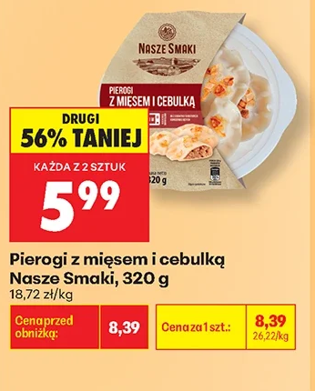 Nasze Smaki Pierogi z mięsem i cebulką 320 g