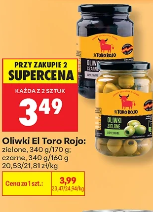 El Toro Rojo Oliwki: zielone; czarne 340 g