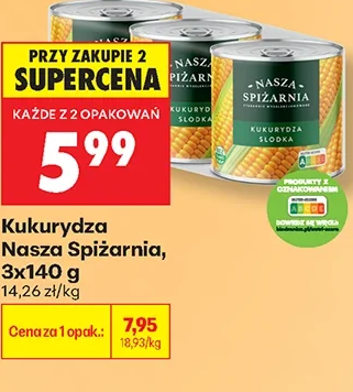Nasza Spiżarnia Kukurydza 3 × 140 g