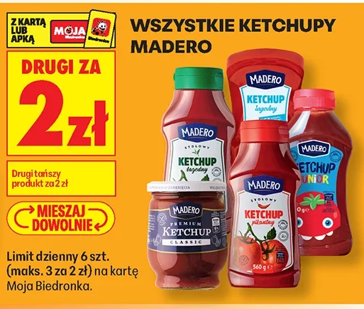 Wszystkie ketchupy Madero