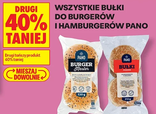 Wszystkie bułki do burgerów i hamburgerów Pano
