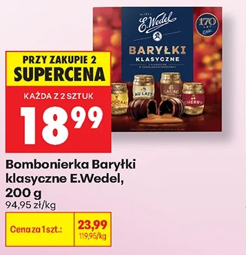 E.Wedel Bombonierka Baryłki klasyczne 200 g
