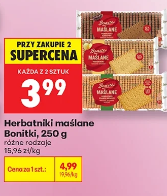 Bonitki Herbatniki maślane 250 g