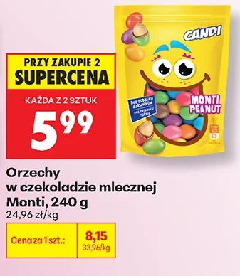 Monti Orzechy w czekoladzie mlecznej 240 g