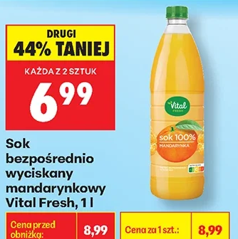 Vital Sok bezpośrednio wyciskany mandarynkowy Fresh 1 l