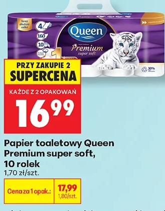 Queen Papier toaletowy Premium super soft