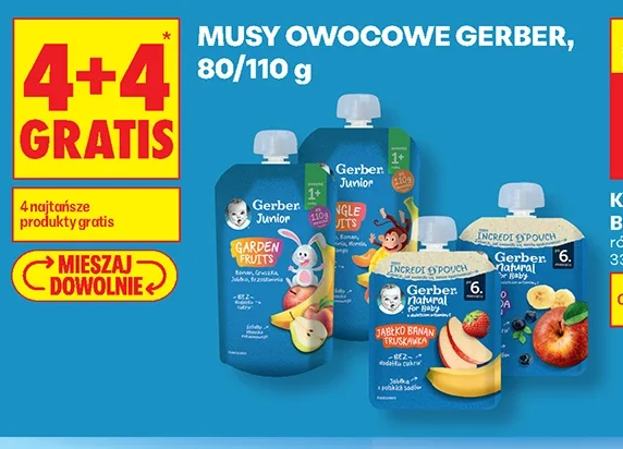 Musy owocowe Gerber