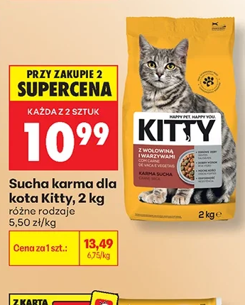 Kitty Sucha karma dla kota 2 kg