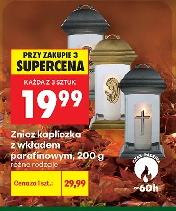 Znicz kapliczka z wkładem parafinowym 200 g