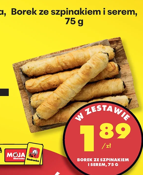Borek ze szpinakiem i serem 75 g