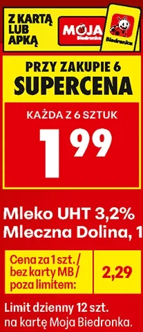 Mleczna Dolina Mleko UHT 3,2% 1 l