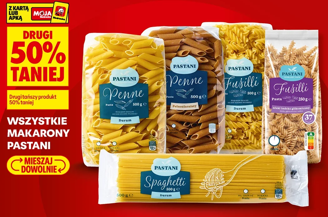 Wszystkie makarony Pastani