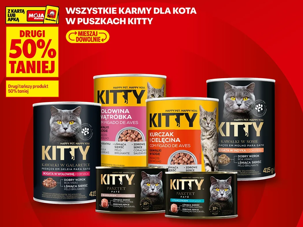 Wszystkie karmy dla kota w puszkach Kitty