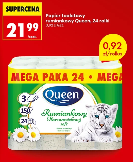 Queen Papier toaletowy Rumiankowy soft