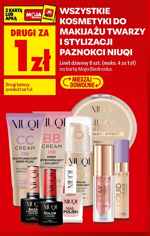 Wszystkie kosmetyki do makijażu twarzy i stylizacji paznokci Niuqi